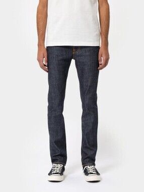 Nudie Jeans Thin Finn Skinny Dark Indigo Blue Jeans 29